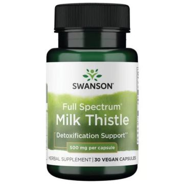 Swanson Full Spectrum Milk Thistle Бял трън пълен спектър х 30 капсули