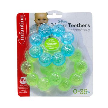 Комплект бебешки гризалки с вода 3 броя Infantino 