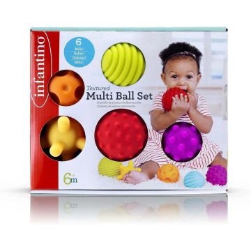 Комплект бебешки сензорни топки 6 броя Infantino 