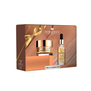 BioBalance Супер серум с 24К злато и пептиди 30 мл + BioBalance Magic Touch 3-in-1 Основа- Фон дьо тен- Коректор 30 мл Светъл нюанс Комплект