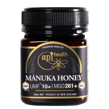 Manuka Honey Монофлорен пчелен мед от манука UMF™ 10+ MGO 261 250 г Api Health