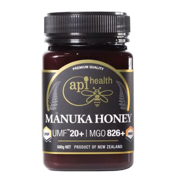 Manuka Honey Монофлорен пчелен мед от манука UMF™ 20+ MGO 826 500 г Api Health