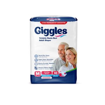 Giggles Нощни пелени за възрастни размер М х 10 броя