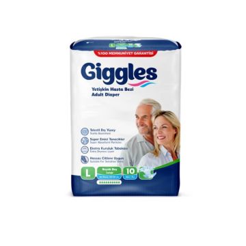 Giggles Нощни пелени за възрастни размер L х 10 броя