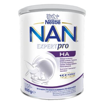 NAN EXPERTPRO H.A. с хидролизиран протеин Мляко за кърмачета 0М+ 800 г