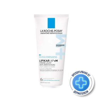 La Roche-Posay Lipikar Cream Light AP+M Лек успокояващ балсам за лице и тяло за суха и атопична кожа 200 мл