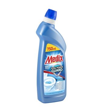 Medix gel Total power guard Почистващ препарат за тоалетни - океан 750 мл