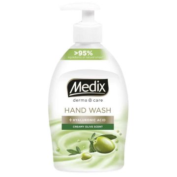 Medix Derma Care Creamy Olive Scent Течен сапун за ръце 400 мл Помпа