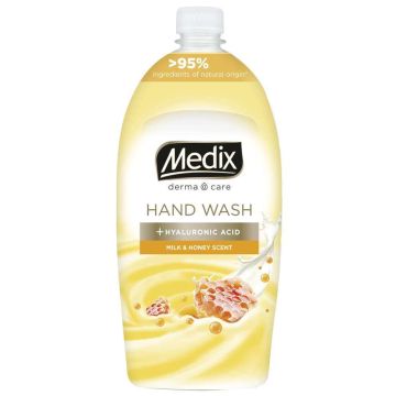 Medix Derma Care Milk & Honey Течен сапун за ръце 800 мл Пълнител