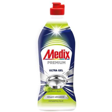 Medix Premium Gel Kонцентриран гел за съдове Зелена ябълка 750 мл