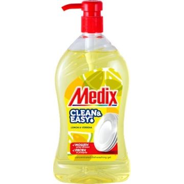 Medix Clean & Easy Препарат за съдове с помпа Лимон и Върбинка 800 мл