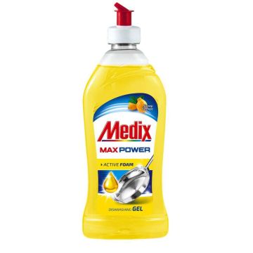 Medix Max Power Гел за съдове Лимон 415 мл