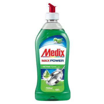 Medix Max Power Гел за съдове Ябълка 750 мл