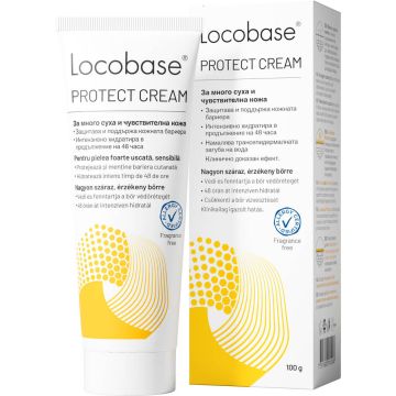 Locobase Protect Крем за суха и чувствителна кожа 100 г Astellas Pharma