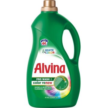 Alvina White&Color Перилен препарат за бели и цветни тъкани 2200 мл