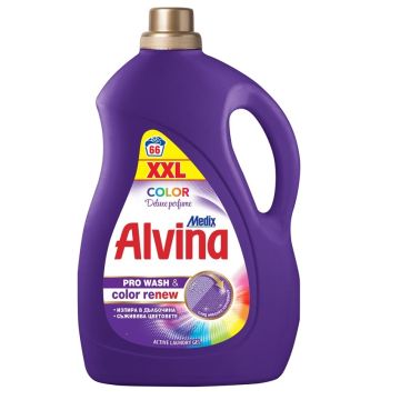 Alvina Color Deluxe Pеrfume Перилен препарат за цветни тъкани 3300 мл