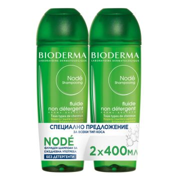 Bioderma Node Шампоан-флуид без детергенти 2 х 400 мл Комплект