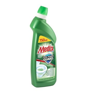 Medix gel Total power guard Почистващ препарат за тоалетни - бор 750 мл