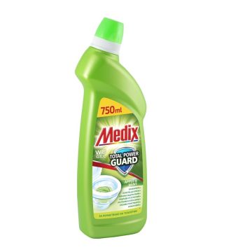 Medix gel Total power guard Почистващ препарат за тоалетни - ябълка и мента 750 мл