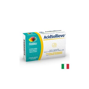 Acid Sollievo Бързо облекчение при киселини и подуване х 20 дъвчащи таблетки Fitobios