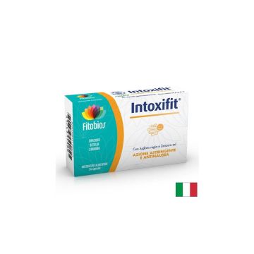 Intoxifit Билки и пробиотици за стомаха, черния дроб и жлъчката х 24 капсули Fitobios