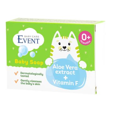 Event Baby Бебешки сапун с алое и витамин F 90 г