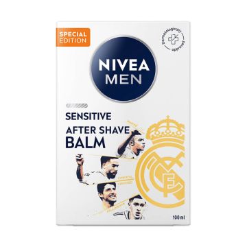 Nivea Men Sensitive Балсам за след бръснене за чуствителна кожа 100 мл Лимитирана серия Real Madrid