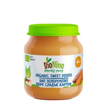 BioNino Био зеленчуково пюре сладък картоф 4M+ 120 г 