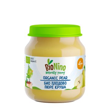 BioNino Био плодово пюре круша 4M+ 120 г 