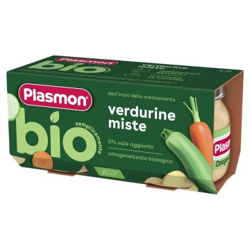 Plasmon Био пюре микс зеленчуци 6М+ 80 г х 2 бр