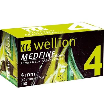 Игли за инсулинови писалки Wellion Medifyne Plus 4 мм 32G х 100 бр