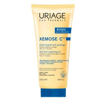 Uriage Xemose C8+ Почистващо душ олио за лице и тяло 200 мл