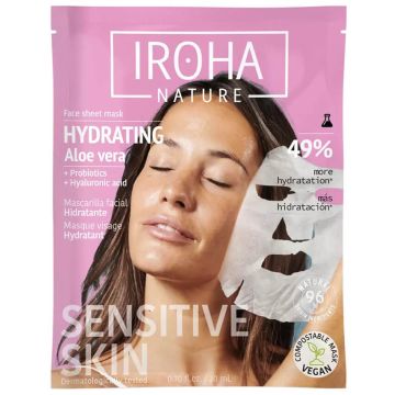 Iroha Nature Биоразградима лист маска за лице с алое вера