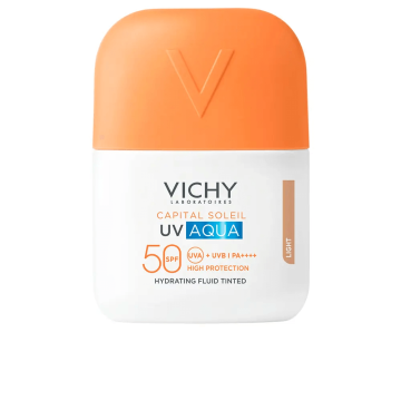 Vichy Capital Soleil UV Aqua Слъцезащитен тониран флуид за лице SPF50 50 мл Светъл нюанс