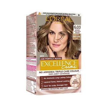 L’Oreal Excellence Creme Age Perfect Nudes Безамонячна боя за коса, цвят 6.03 Ash Brown