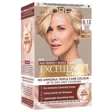 L’Oreal Excellence Creme Age Perfect Nudes Безамонячна боя за коса, цвят 8.13 Beige Blond