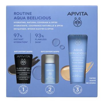 Apivita Aqua Beelicious Хидратираща тонирана рутина SPF30