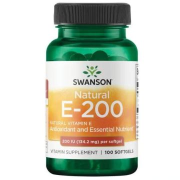 Swanson Natural E-200 Натурален E-200 х 100 софтгел капсули