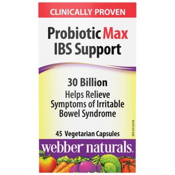 Webber Naturals Пробиотик Max IBS Support 30 млрд. активни пробиотици х 45 капсули