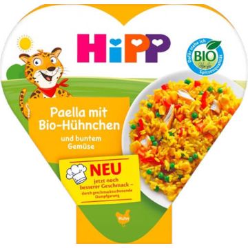 Hipp Био детско меню Паеля със зеленчици и пиле 12М+ 250 г