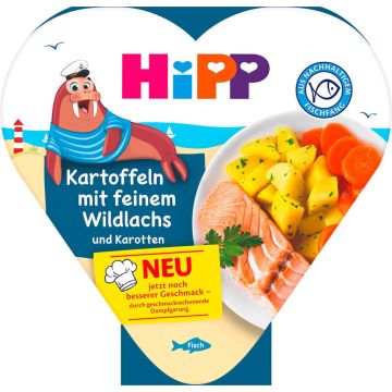 Hipp Детско меню със сьомга, картоф и морков 12М+ 250 г