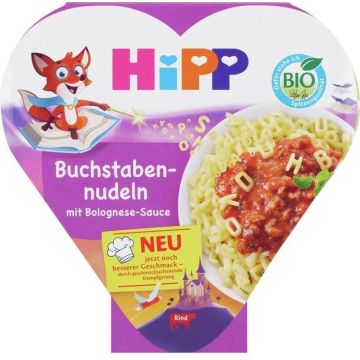 Hipp Био меню Паста болонезе азбука 12M+ 250 г