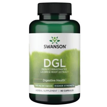Swanson DGL Deglycyrrhizinated Licorice Root Extract Деглициризиран екстракт от корен на женско биле х 90 капсули 