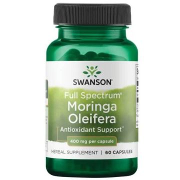 Swanson Full Spectrum Moringa Oleifera Моринга пълен спектър 400 мг х 60 капсули