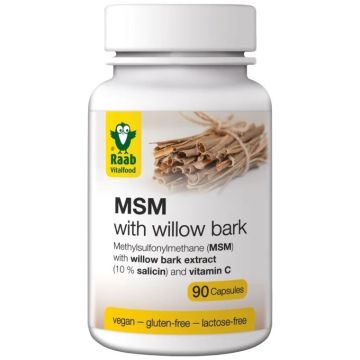 МСМ с екстракт от върбова кора х 90 капсули Raab Vitalfood