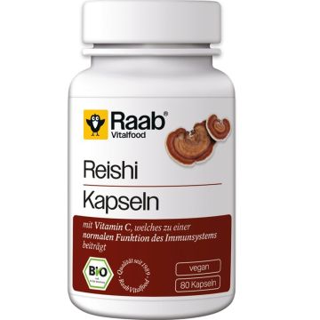 Био Гъби Рейши 400 мг х 80 капсули Raab Vitalfood