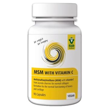МСМ С Витамин Ц 630 мг х 90 капсули Raab Vitalfood
