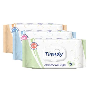 Trendy Козметични кърпички с капак x 72 бр