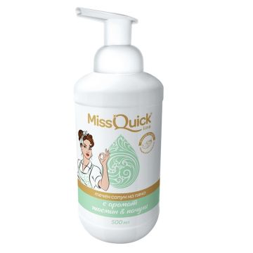 Miss Quickline Течен сапун на пяна, жасмин и пачули 500 мл
