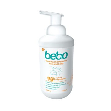 Bebo Шампоан за коса и тяло с помпа на пяна 500 мл